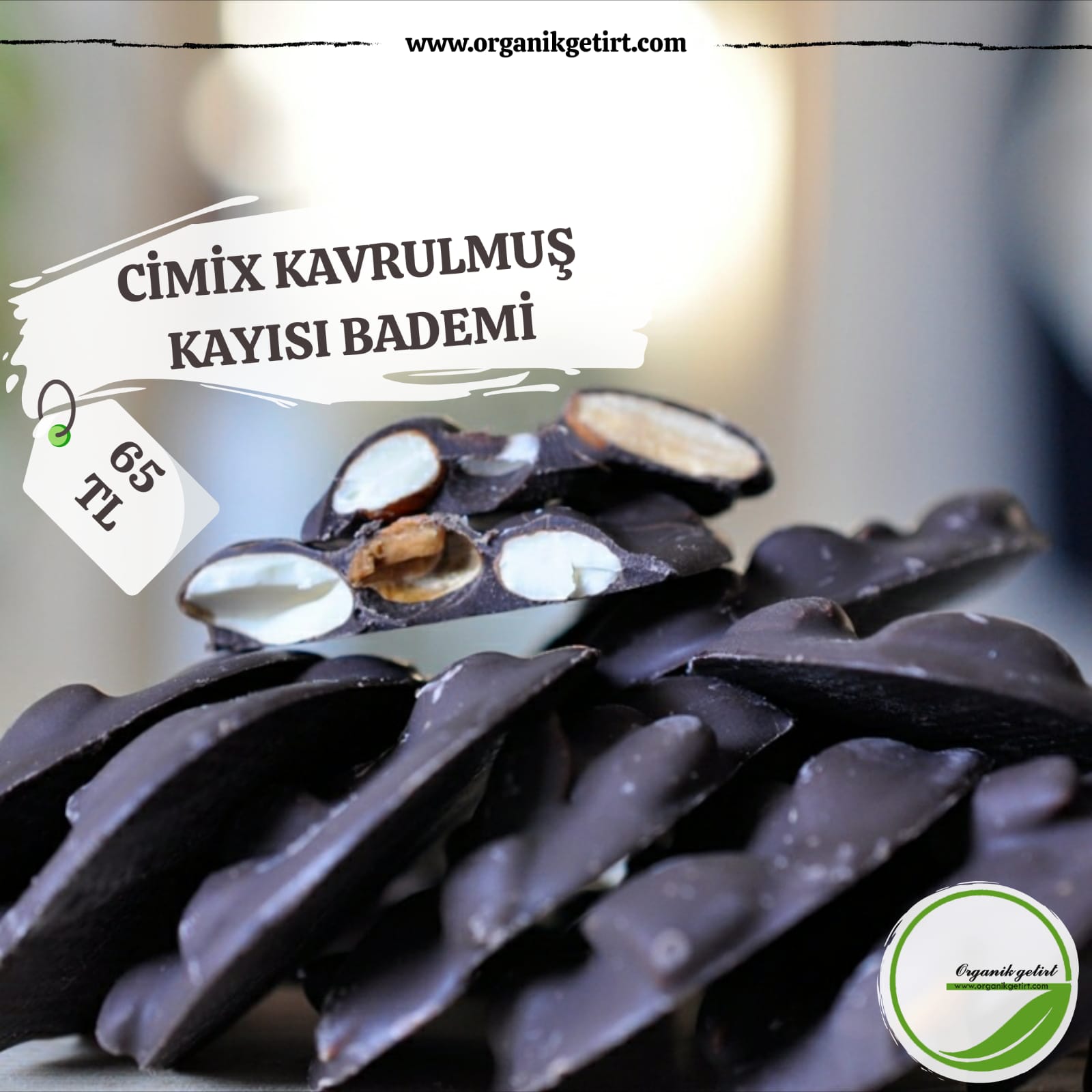 Cimix Kavrulmuş Kayısı bademi